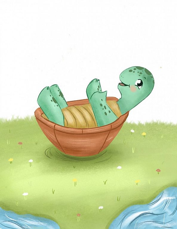 Tay The Turtle by Michael Gibson-US  Illustrations