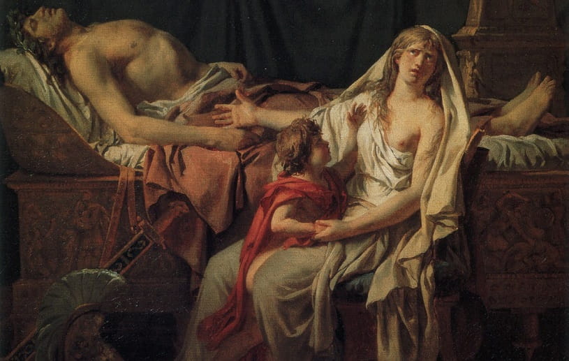 Andromache Mourning Over the Body of Hector.