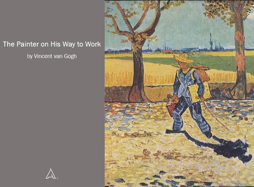 The Painter on His Way to Work by Vincent van Gogh.