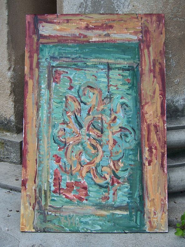 Kaunas Hassidic synagogue door fragment-Raims Simke