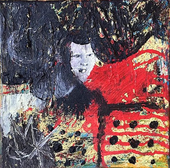 Mali Anthropology - oil figurative -Mariam Qureshi
