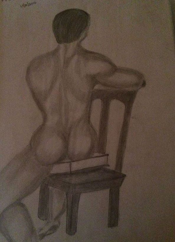 Man on a chair-Elsie  Brummer