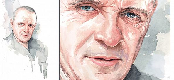 Portrait of Anthony Hopkins-Vladimir Radibratovic