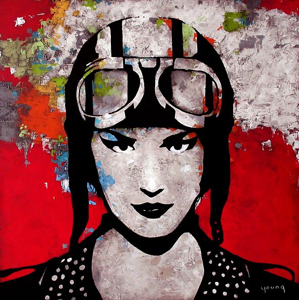 Motorcycle girl III-Steve Young