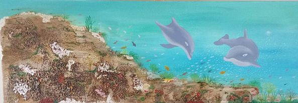 Série "Fonds marins": Les dauphins-Viviane RINCK