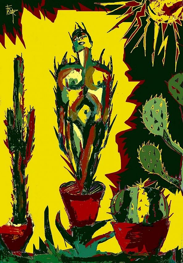Homme Cactus-Felipe Peintre
