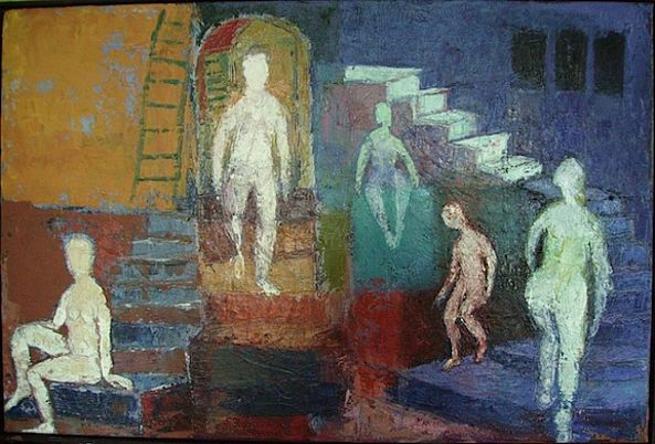 L'escalier bleu-Louise-Andrée Roberge