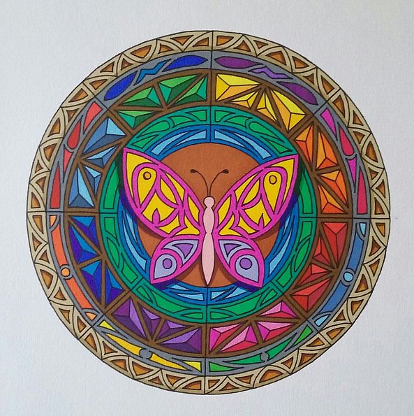 Mandala papillon-Virginie Rigaud