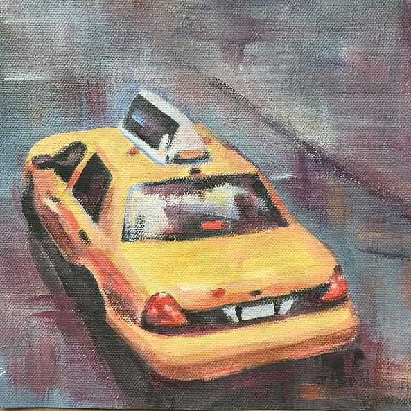Yellow cab from above-Stephanie Fonteyn