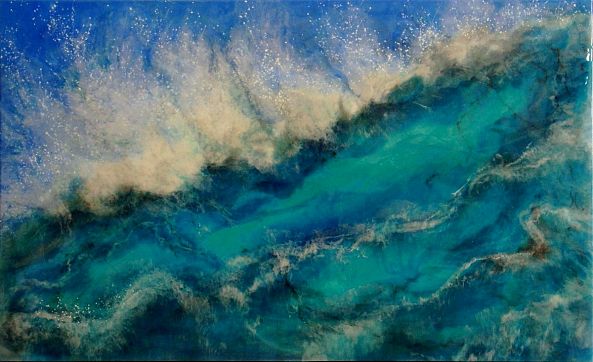 Wave, Resin Art -IRINI KARPIKIOTI