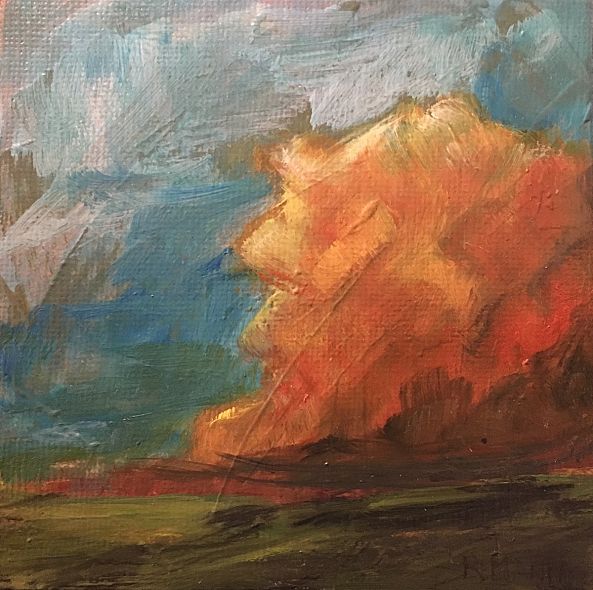 Colorado Cloud Study/sold-Rebecca  Manns