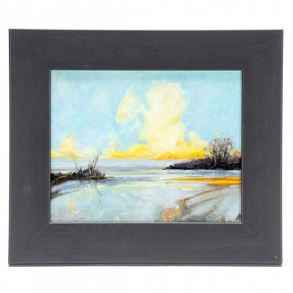 midday lake/sold-Rebecca  Manns