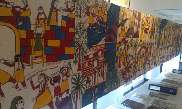 Bible Scroll Painting – 120 meter long 42 inch broad on canvas-Bhanu  Dudhat