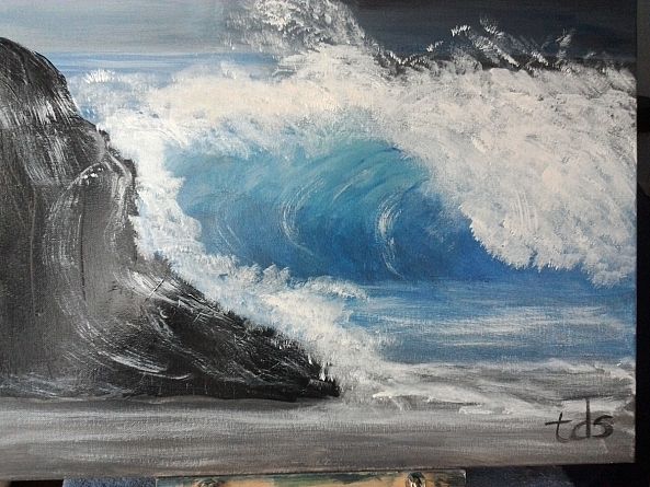 "Stormy Ocean" - SOLD!-Taryn Simpson