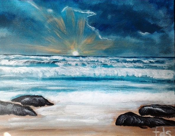 "Sunset on the Beach"-Taryn Simpson