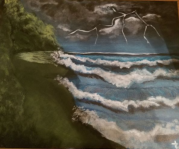 "Stormy Seascape"-Taryn Simpson