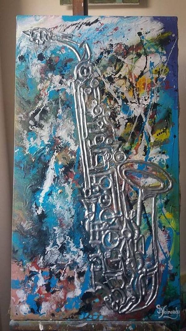 Electrifying saxophone -George Voineagu