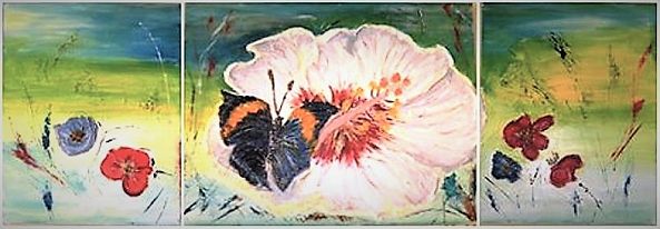 Buterftly on a large flower-Urse Mihai Eugen