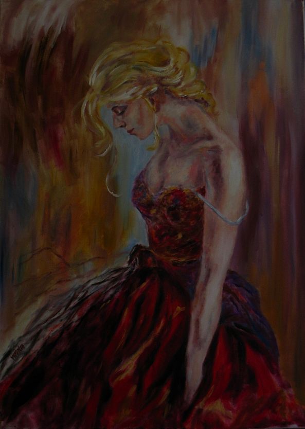 Woman in red-Nagy Mona