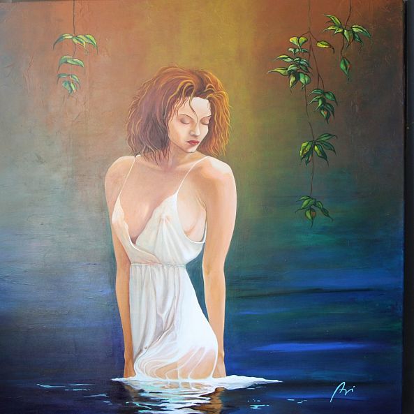 A woman in the river-Avi Neto