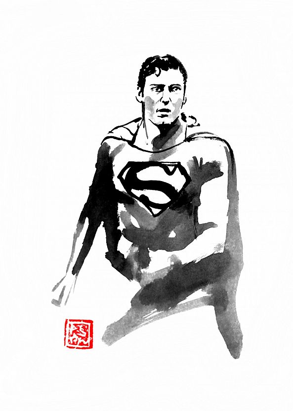 superman 1978-pechane sumi-e