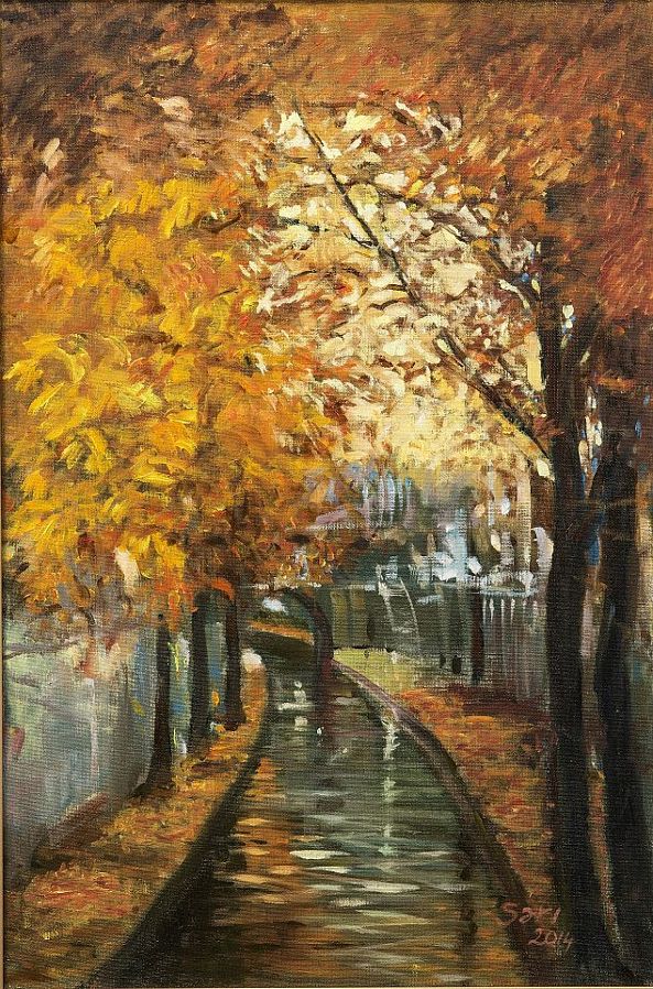 Canal in Amsterdam-Osman SARI