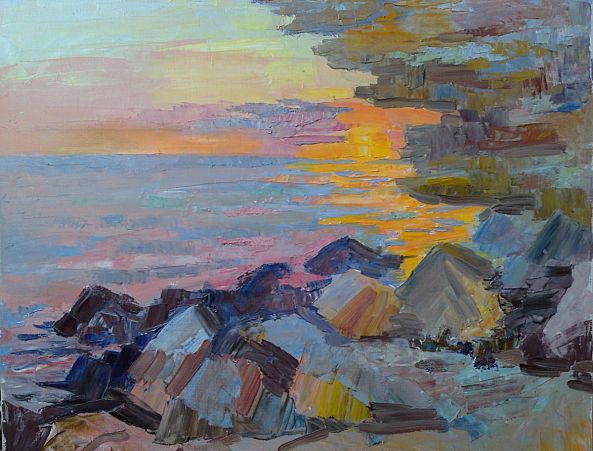Sunset in the Crimea-Olga Karpenko
