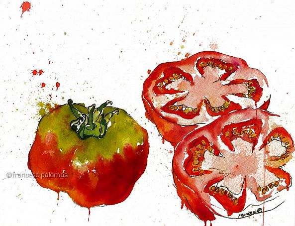 "temps de tomàquets" [tomatoes season]-Francesc Palomas