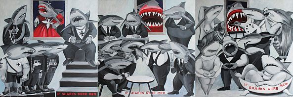 “If sharks were men“ I-III-Violeta Vollmer
