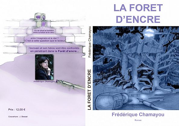 COUVERTURE POUR "LA FORËT D'ENCRE" - COVER FOR "INK FOREST" -Jean Bessat