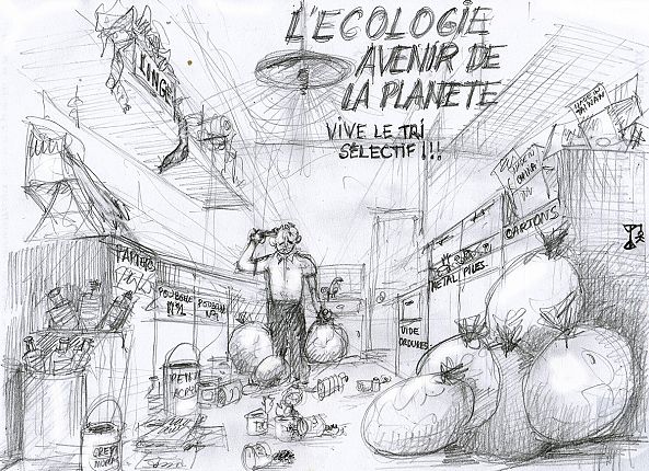 Tri sélectif - Selective waste dumping-Jean Bessat