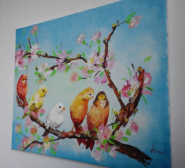 ''Five birds''-Asi Art