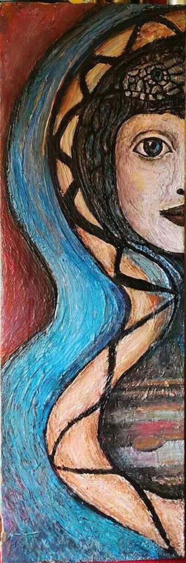 lady with snake-Jelena Vusurovic