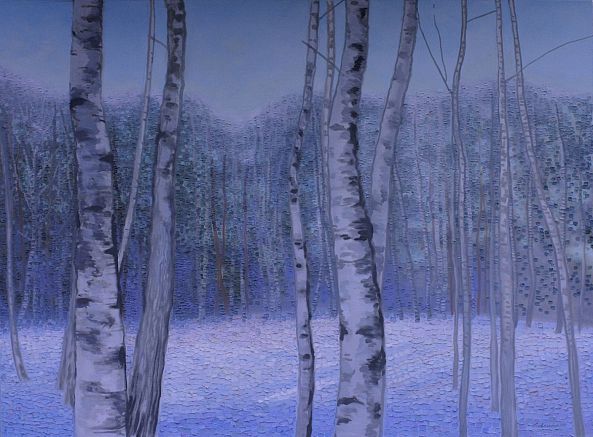 "Birches in Winter"-Natalie Levkovska