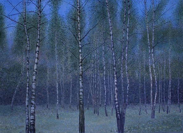 "Birches, Summer Evening"-Natalie Levkovska