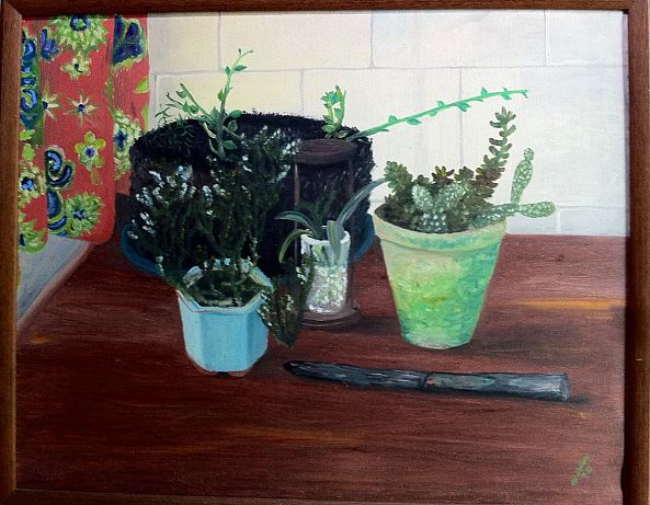 Still life with rusty knife.-Keller Rubens