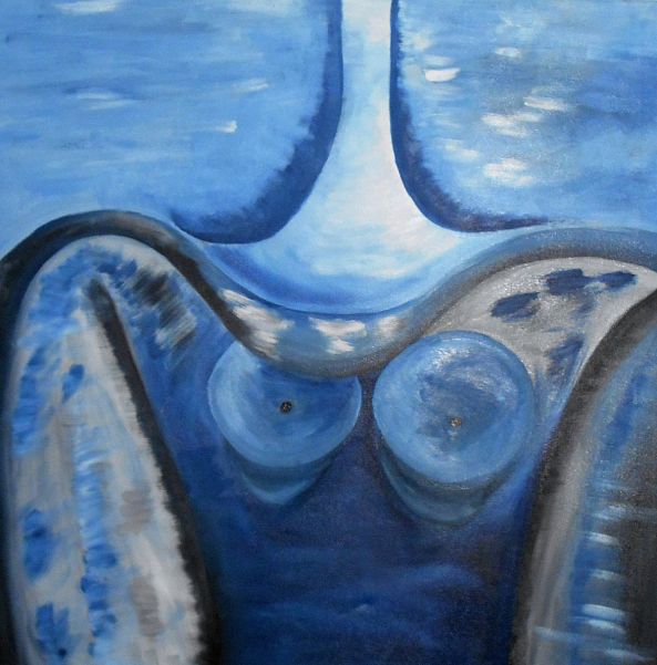 oil "Blaues Wunder"-Hansjörg Hermann