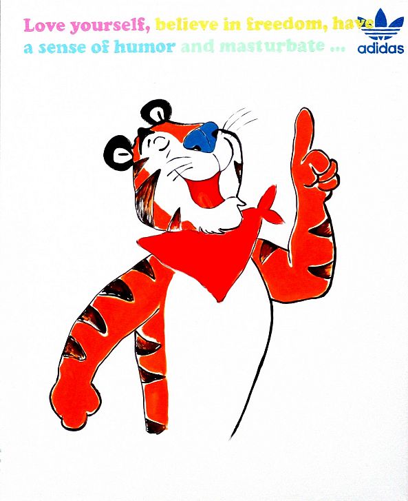 Pop art painting "Tiger"-Super Pop  Boy