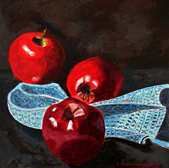 STILL LIFE WITH APPLES-Konstantinos Charalampopoulos