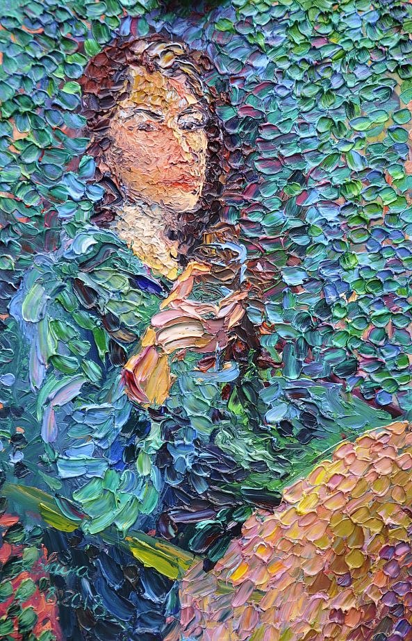 Girl in green-Olga Bezhina