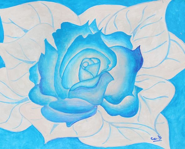 Rose bleue-Corinne  Brossier 