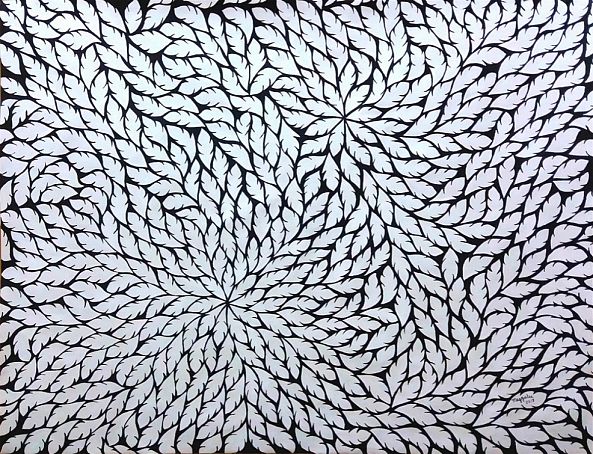 SOLD - LEAVES 1-Maggie Lee