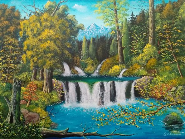 waterfall river-Farid Sidoummou
