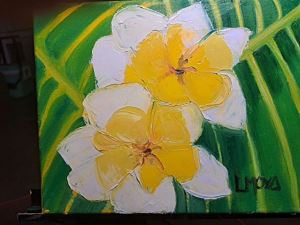 Flor de plumeria-Ligia Moya