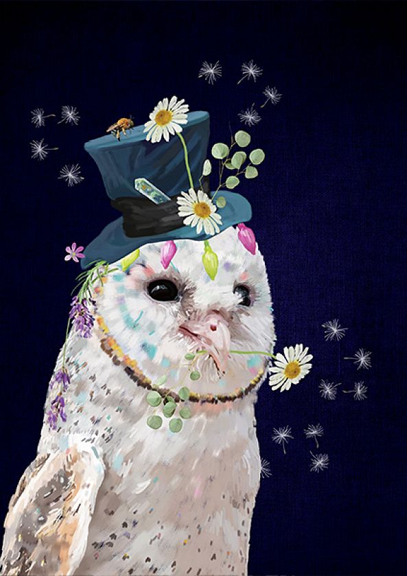 Whimsical Barn Owl-Karin Roberts
