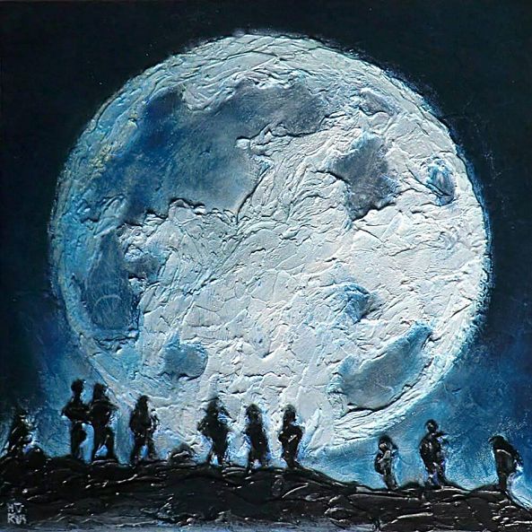 Moonlight (1), 40x40 cm, 2018-Horus Artwork