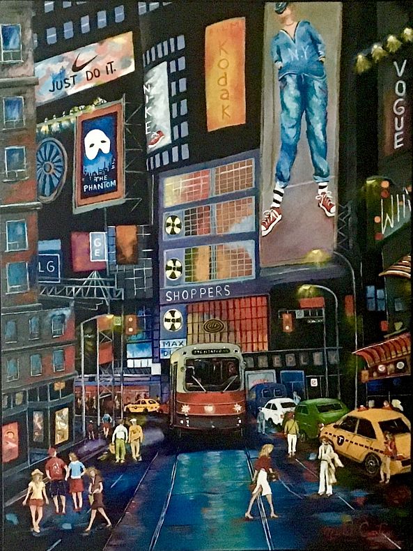 Times square la nuit-Michel Cantin