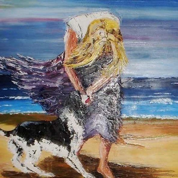 Playing on the Beach-Cristel Brugger