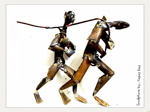 Metal Plate Sculpture-Tapos Das