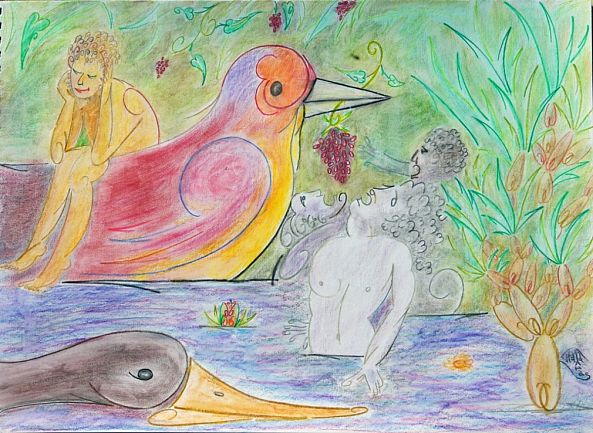 garden of terrestrial delights ( detail )-ioannis palamas
